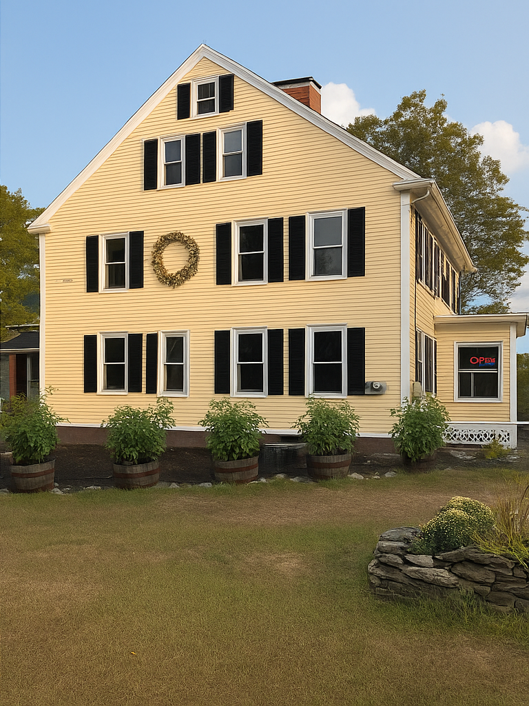 After exterior painting