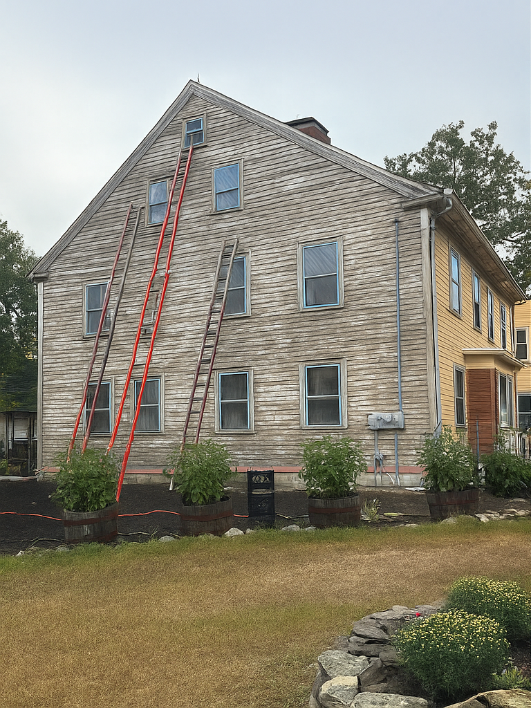 Before exterior painting